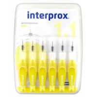 Interprox Mini Cepillo Dental Interproximal 1'1 Mm 6 Unidades  DENTAID
