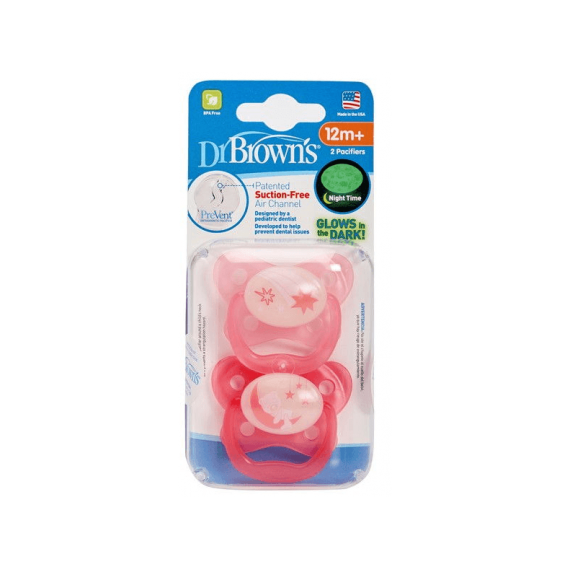 Chupa Drbrowns Silicona Prevent Nocturna 12M+ 2 Uds  DRBROWN'S