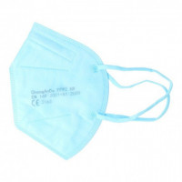 Máscarilla FFP2 para Adulto Color Azul Turquesa  LT