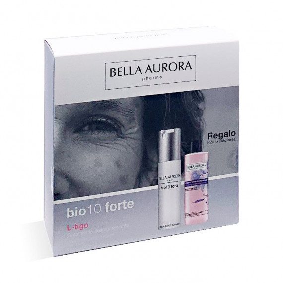BELLA AURORA BIO10 Forte L-tigo Tratamiento Despigmentante 30 Ml + Tónico Exfoliante 200 Ml de Regalo