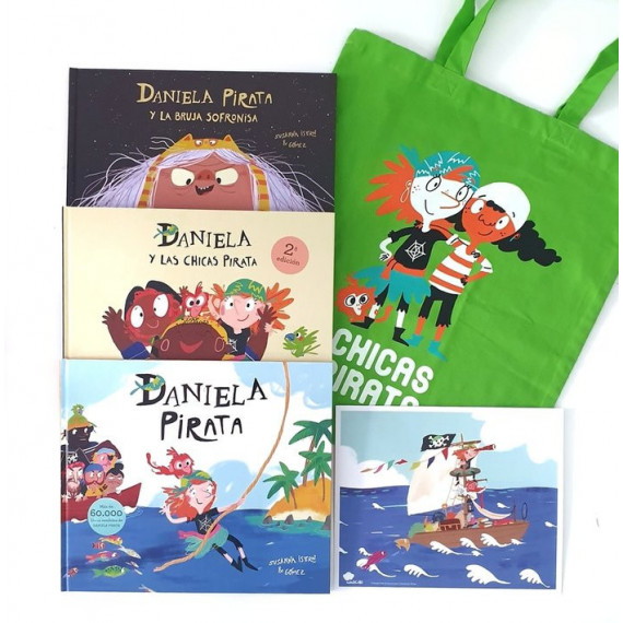 Bolsa de Tela Chicas Pirata - Verde Bolsa de Tela Chicas Pirata - Verde