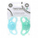 TWISTSHAKE Chupete 2 Un. 0-6 M Verde-azul