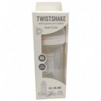 Biberon Anticol. TWISTSHAKE 260 Ml Blanco