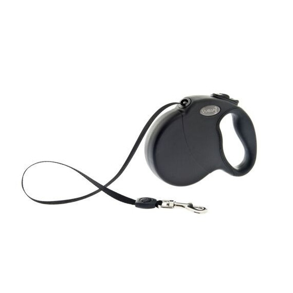 FERRIBIELLA Perro Correa Wrap Retractil Negra M FERRIBIELLA Perro Correa Wrap Retractil Negra M