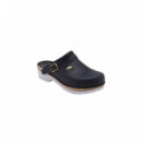 SCHOLL Zueco Sra Clog Super Azul T.38
