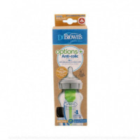 Dr Brown Biberon Cristal Antic Teti Silic 270ML  DRBROWN'S