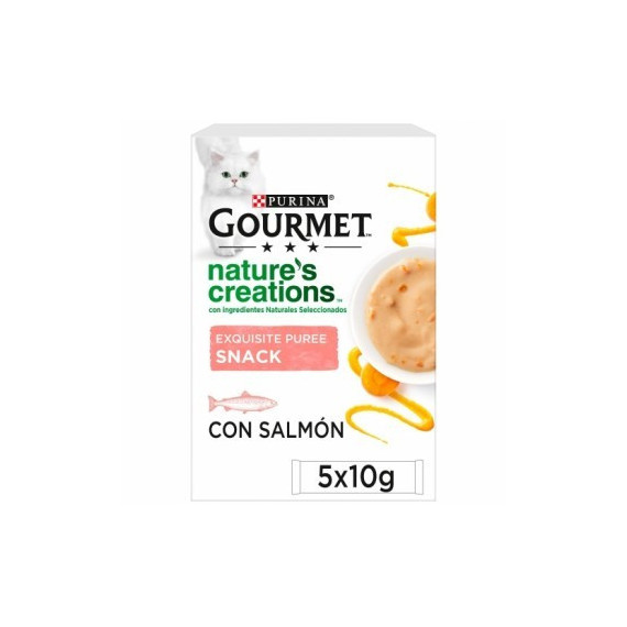 GOURMET Gato Snack Puree Salm N 5X10 Gr GOURMET Gato Snack Puree Salm N 5X10 Gr