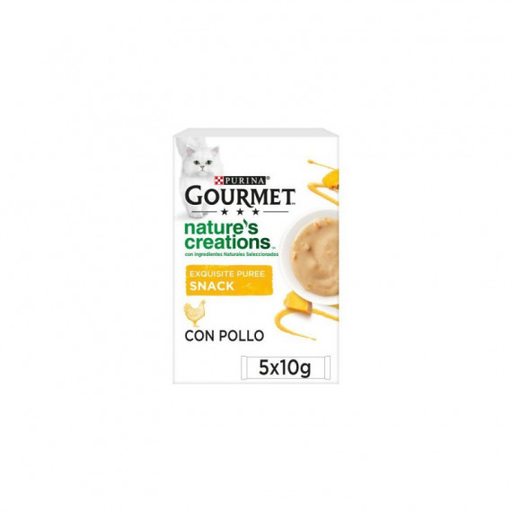 GOURMET Gato Snack Puree Pollo 5X10 Gr GOURMET Gato Snack Puree Pollo 5X10 Gr