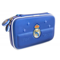 Bolsa Real Madrid Transparente Azul+Gamuza+Lápiz Nintendo DSI Pack 14 uds