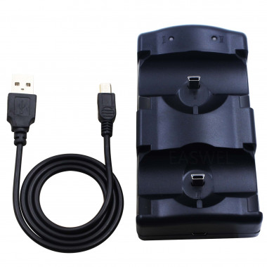 Cargador Doble Move It PS3 Pack 7 Uds  BLADE