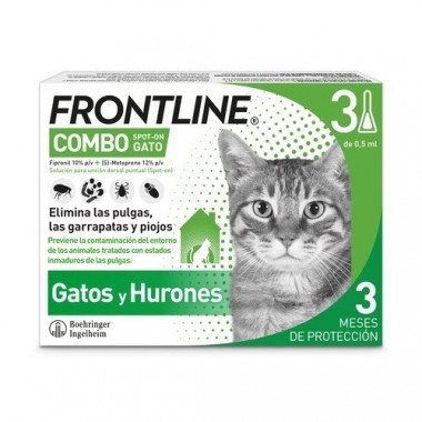 Frontline Combo Gato Caja 3 Pipetas  BOEHRINGER INGELHEIM