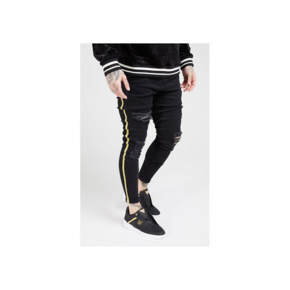 Jeans siksilk negro dorado PB