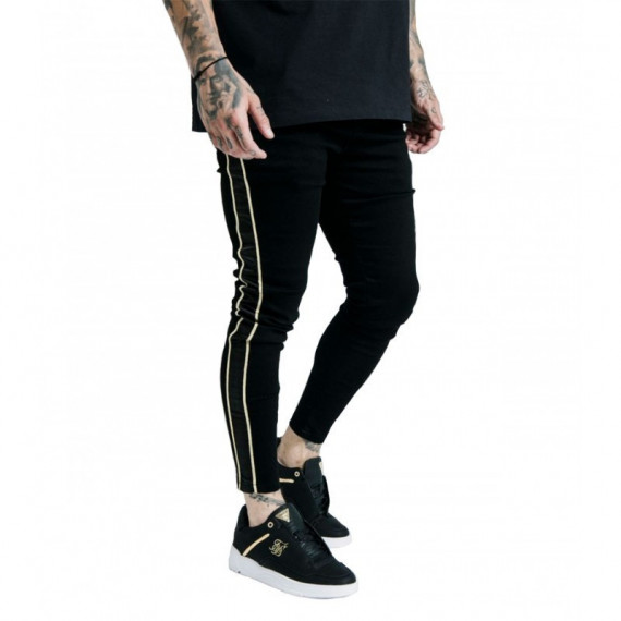 Jeans siksilk negro dorado PB
