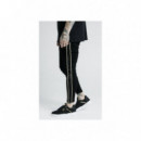 Jeans siksilk negro dorado PB