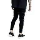 Jeans siksilk negro dorado PB