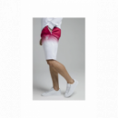 Bermuda degradada siksilk blanca fucsia