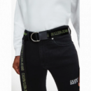 Cinturon calvin klein jeans logo fluor