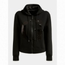 Sudadera GUESS Logo Strass Negra Pb