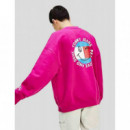 Sudadera TOMMY JEANS Peace Morada Pb