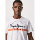 Camiseta PEPE JEANS Abrel Blanca