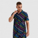 Camisa ELLESSE Logos Azul Marina