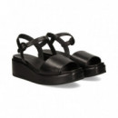 Sandalia Piel Negro  CAMPER