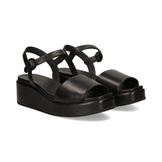 Sandalia Piel Negro  CAMPER
