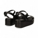 Sandalia Piel Negro  CAMPER