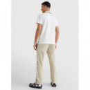 Polo TOMMY JEANS Chest Blanco