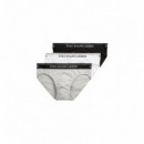 Tripack Slip Ralph Lauren Gris-Negro-Blanco