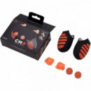 Funda Silicona+grips Negros y Naranjas PS4  BLADE