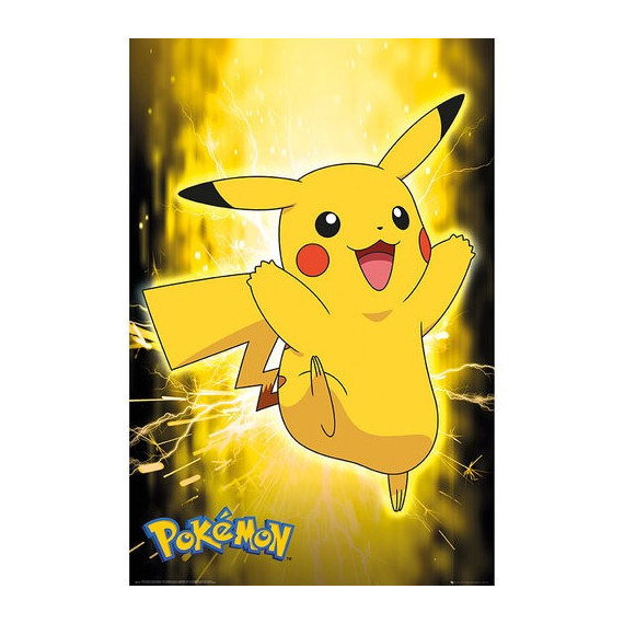 Póster Pikachu rayos