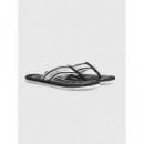 Chanclas con Tiras a Rayas de TOMMY HILFIGER