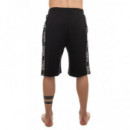 Bermuda Pyrex negra con logo PB