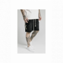 Bermuda Siksilk negra con flores PB