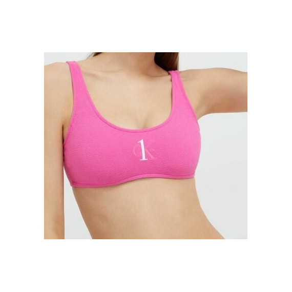 Parte Alta Bikini CALVIN KLEIN Rosa con Logo