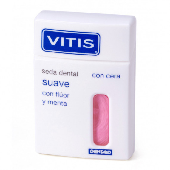 Vitis Seda Dental Fluor y Menta Rosa  DENTAID