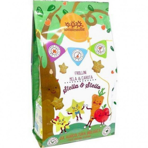SOTTOLESTELLE GALLETAS MANZANA Y ZANAHORIA 300GR BIO