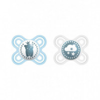 Mam Chupete Silicona  Perfect Start An 0-2 M Pack Doble Azul  JOHNSON & JOHNSON