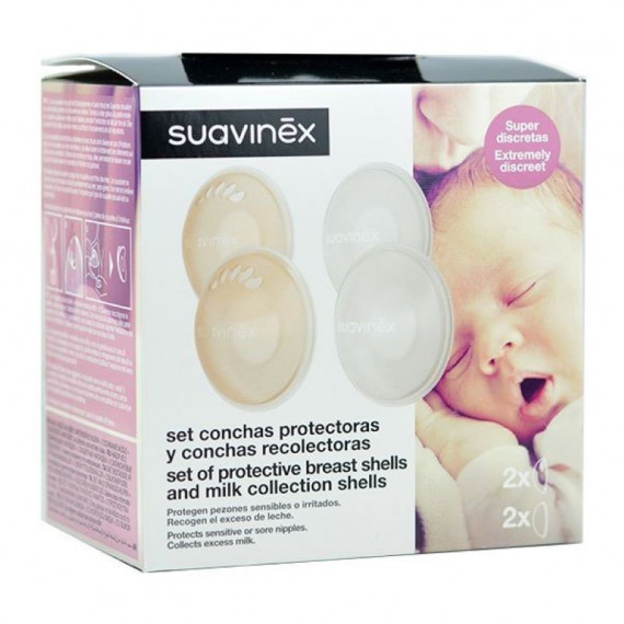 SUAVINEX Conchas Protectoras + Recolectoras Set 6 U