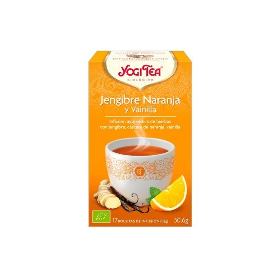 Yogi Tea Jengibre Naranja Vainilla 17 Filtros  YOGUITEA