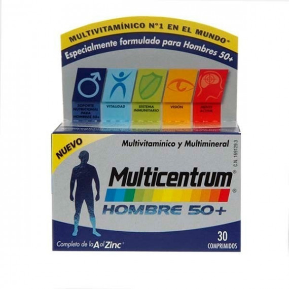 Multicentrum Hombre 50+ 30 Comprimidos  GSK CH