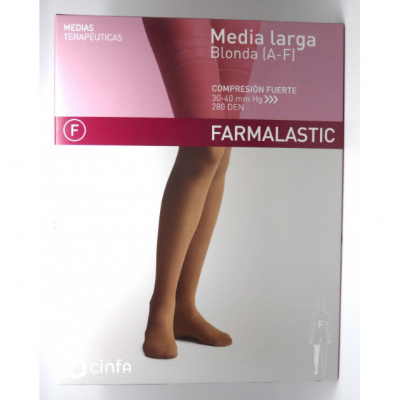 Farmalastic Media Larga Blonda Beige Media  CINFA