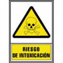 CARTEL PVC AMARILLO RIESGO INTOXICACION