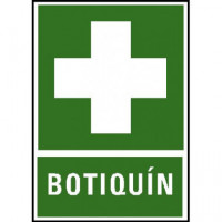 CARTEL PVC VERDE BOTIQUIN