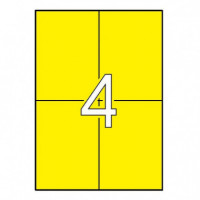 ETIQUETA DIN A-4 105X148 AMARILLAS - Guanxe Atlantic Marketplace