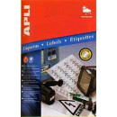 ETIQUETA DIN A-4 25,4X10 PLATEADA