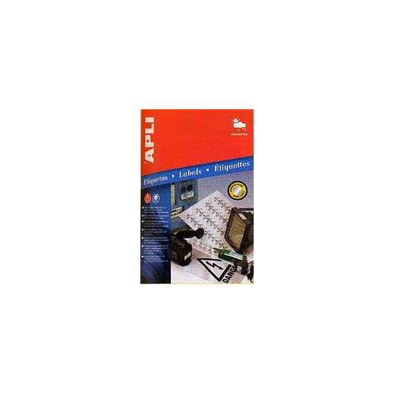 ETIQUETA DIN A-4 25,4X10 PLATEADA