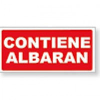 ETIQUETA ENVIO ROLLO 50x100 CONTIENE ALBARAN