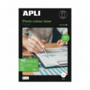 PAPEL APLI DIN A4 LASER GLOSSY 210 gramos